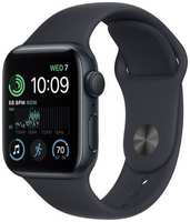 Восстановленные смарт-часы Apple Watch SE 2022 40mm Midnight Aluminum Case with Midnight Sport Band, размер S/M (MNT73), хорошие