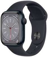 Восстановленные смарт-часы Apple Watch Series 8 45mm Midnight Aluminum Case with Midnight Sport Band, размер Regular, как новые