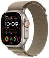 Смарт-часы Apple Watch Ultra 2 49mm Titanium Case with Olive Alpine Loop, размер M (MREY3)