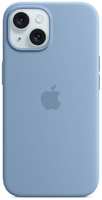 Чехол Apple Silicone Case with MagSafe для iPhone 15 Winter Blue (MT0Y3)