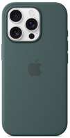 Чехол Apple Silicone Case with MagSafe для iPhone 16 Pro Lake Green (MYYR3)