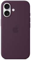 Чехол Apple Silicone Case with MagSafe для iPhone 16 Plum (MYY43)