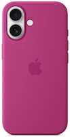 Чехол Apple Silicone Case with MagSafe для iPhone 16 Fuchsia (MYY53)