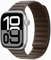 Смарт-часы Apple Watch Series 10 46mm Silver Aluminum Case with Dark Taupe Magnetic Link, размер S / M