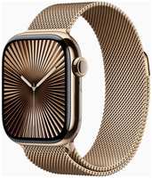 Смарт-часы Apple Watch Series 10 42mm Gold Titanium Case with Gold Milanese Loop, размер Regular