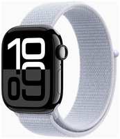 Смарт-часы Apple Watch Series 10 46mm Jet Black Aluminum Case with Blue Cloud Sport Loop, размер Regular