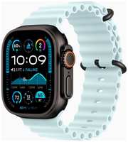 Смарт-часы Apple Watch Ultra 2 49mm Black Titanium Case with Ice Blue Ocean Band, размер Medium