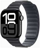 Смарт-часы Apple Watch Series 10 46mm Jet Black Aluminum Case with Black Magnetic Link, размер M / L