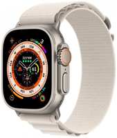 Восстановленные смарт-часы Apple Watch Ultra 49mm Titanium Case with Starlight Alpine Loop, размер M (MQFO3), как новый