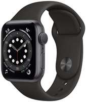 Восстановленные смарт-часы Apple Watch Series 6 44mm Space Aluminum Case with Sport Band (M00H3), отличные