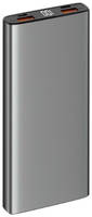 Внешний аккумулятор TFN Steel LCD PD 10000 мАч, серый (PB-228-GR)