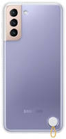 Чехол Samsung Clear Protective Cover S21+, белая рамка (EF-GG996CWEGRU)