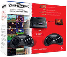 Игровая приставка Retro Genesis HD Ultra 16Bit (225 игр, беспроводные геймпады, HDMI)