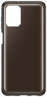 Чехол Samsung Soft Clear Cover для Galaxy A12, чёрный (EF-QA125)