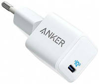 Сетевое зарядное устройство Anker PowerPort 3 20W USB-C White (A2633G22)
