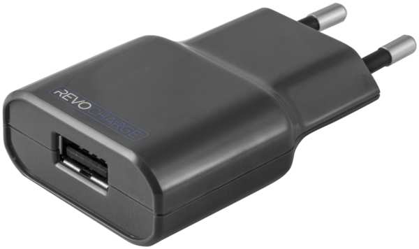 Зарядное устройство сетевое Revocharge USB 2,4A, серое
