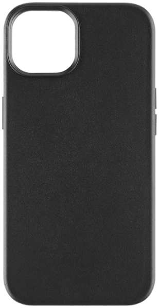 Чехол-крышка Everstone MagSafe для Apple iPhone 14, кожзам, черный 92800185