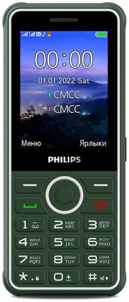 Телефон Philips Xenium E2301 Зеленый 92802074