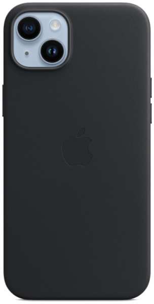 Чехол-крышка Apple MagSafe для iPhone 14 Plus, кожа, черный (MPP93) 92805415