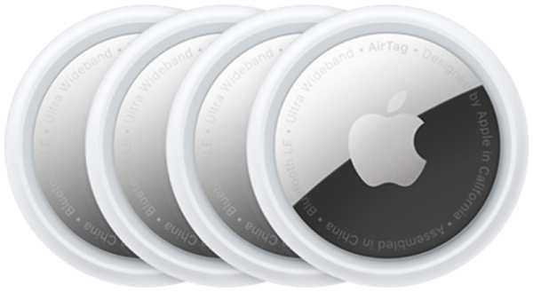 Метка Apple AirTag, 4 штуки (MX542)