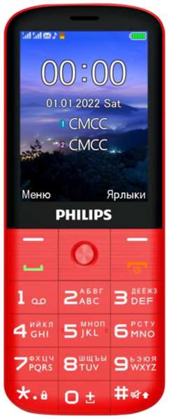 Телефон Philips Xenium E227 Красный 92808738