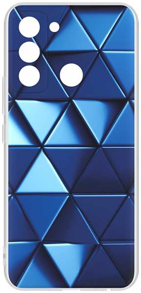 Чехол-крышка Deppa для Tecno POP 5 LTE, силикон, синий 92808819