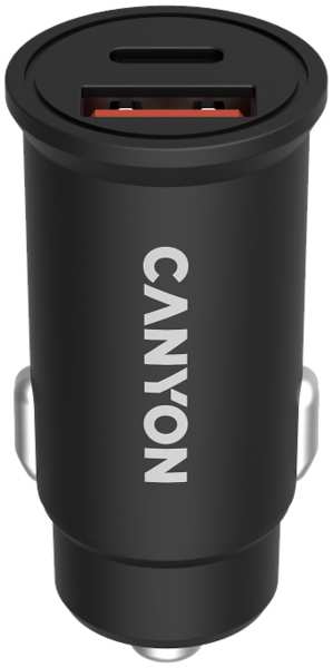 Зарядное устройство автомобильное Canyon CNS-CCA20B03 USB-A/C, черное 92812453
