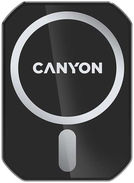 Автомобильный держатель Canyon CNE-CCA15B01 Magsafe Qi, черный 92812846