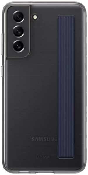 Чехол-крышка Samsung EF-XG990CBEGRU для Galaxy S21 FE с ремешком, серый 92818565