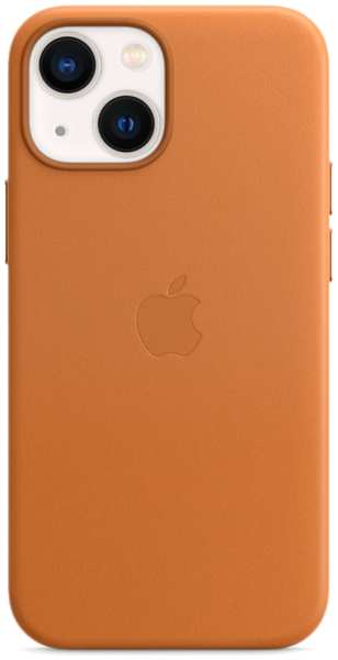 Чехол-крышка Apple MagSafe для iPhone 13 mini, кожа, золотистая охра (MM0D3)