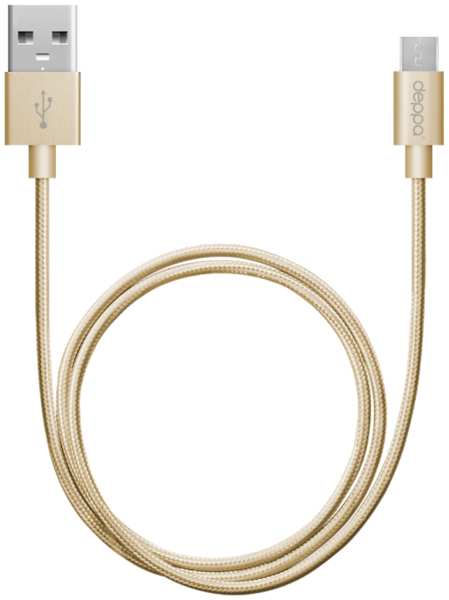 Кабель Deppa USB - micro USB, золотой (1,2 метра) 92818820