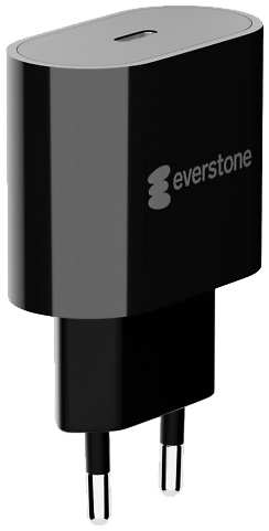 Зарядное устройство сетевое Everstone ES-WCH-008 Type-C PD 20W, черное 92820303