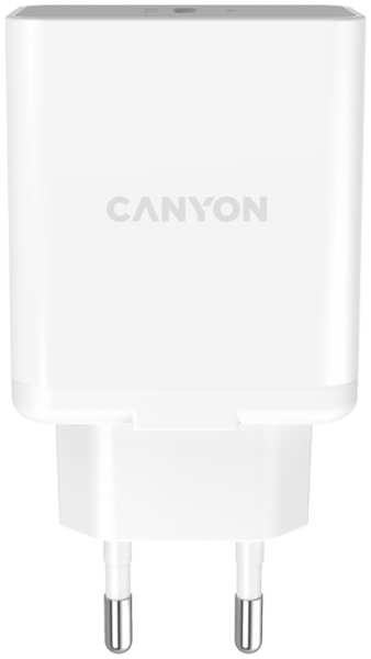 Зарядное устройство сетевое Canyon CNE-CHA20W 20W Type-C, белое 92826002