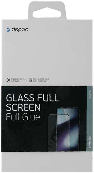 Защитное стекло Deppa для Galaxy M32 3D Full Glue (черная рамка)