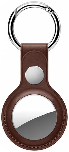 Брелок Deppa для AirTag, кожаный, (с кольцом для ключей)