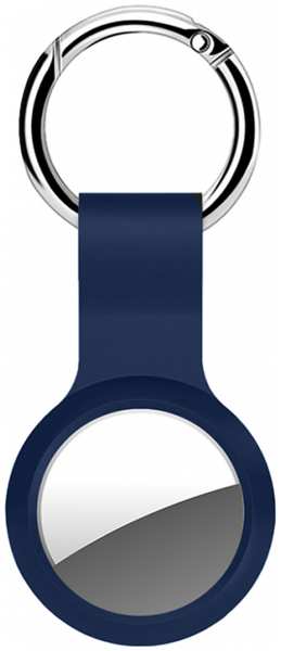 Брелок Deppa для AirTag, силикон, синий (с кольцом для ключей) 92828505