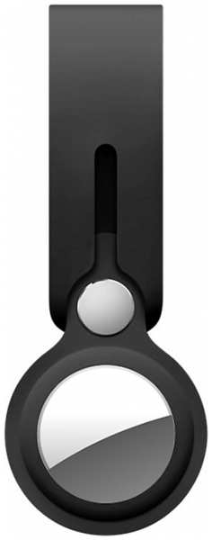 Брелок-подвеска Deppa для AirTag, силикон, черная