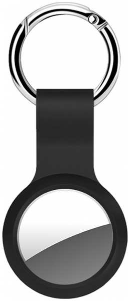 Брелок Deppa для AirTag, силикон, черный (с кольцом для ключей) 92828509