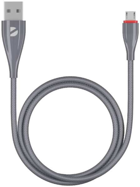 Кабель Deppa USB - micro USB, серый (1 метр) 92829396