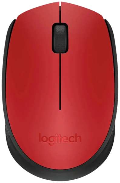 Мышь Logitech M110, красно-черная