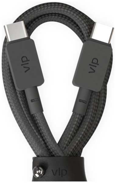 Кабель VLP USB-C/C 100W нейлоновый 1,2м черный 92832542