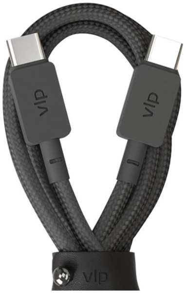 Кабель VLP USB-C/C 100W нейлоновый 2м черный 92832549
