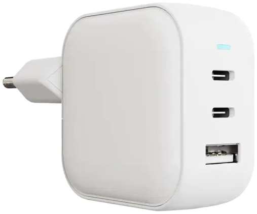 Зарядное устройство сетевое VLP G-Charge USB-A/2С PD 65W белое