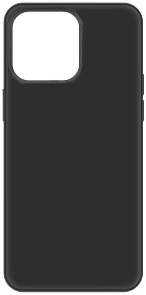 Чехол-крышка Krutoff для Apple iPhone 15 Pro Max, силикон (черная рамка) 92832711