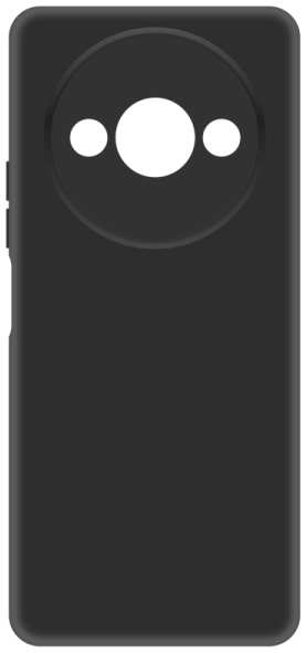 Чехол-крышка Krutoff для Xiaomi Redmi A3, термополеуретан, черный 92836551