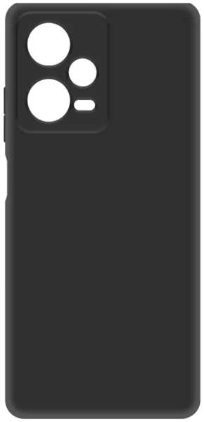 Чехол-крышка Krutoff для Xiaomi Redmi Note 12 Pro, термополиуретан, черный 92836802