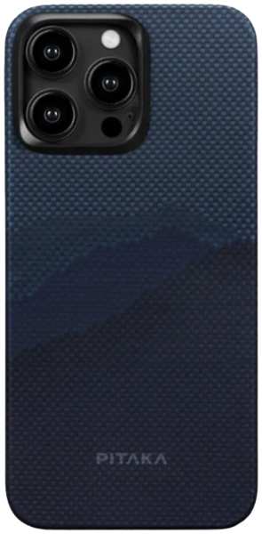 Чехол-крышка Pitaka для iPhone 15 Pro (KI1501POTH), кевлар, синий 92836891