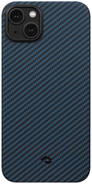 Чехол-крышка Pitaka для iPhone 14, кевлар, черно-синий 92838121