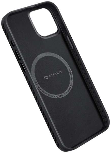 Чехол-крышка Pitaka для iPhone 15 Pro (KI1501PP), кевлар, черно-серый 92838170