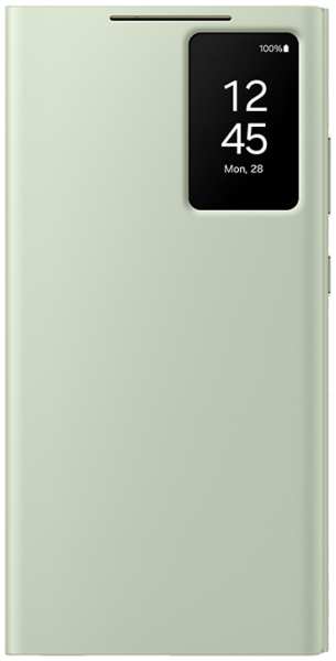 Чехол-книжка Samsung Smart View Wallet Case для Galaxy S24 Ultra, полиуретан, зеленый (EF-ZS928CGEGRU) 92838526